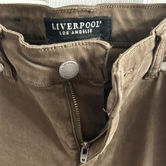 NWT LIVERPOOL Kay Skinny Colored Jean- BROWN-SZ 6 - Picture 5 of 7